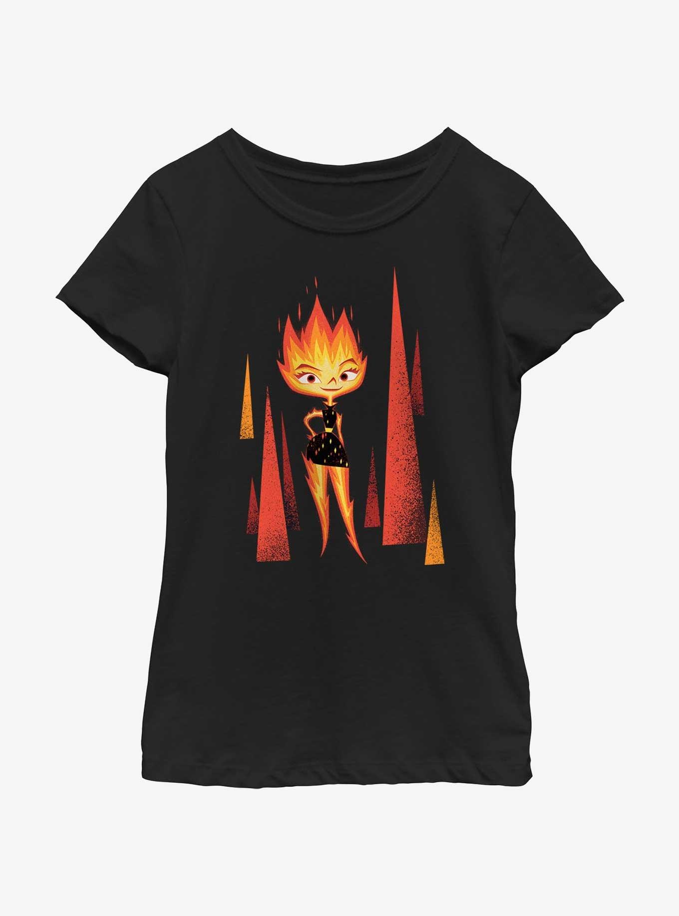 Disney Pixar Elemental Be Fire Ember Youth Girls T-Shirt, , hi-res
