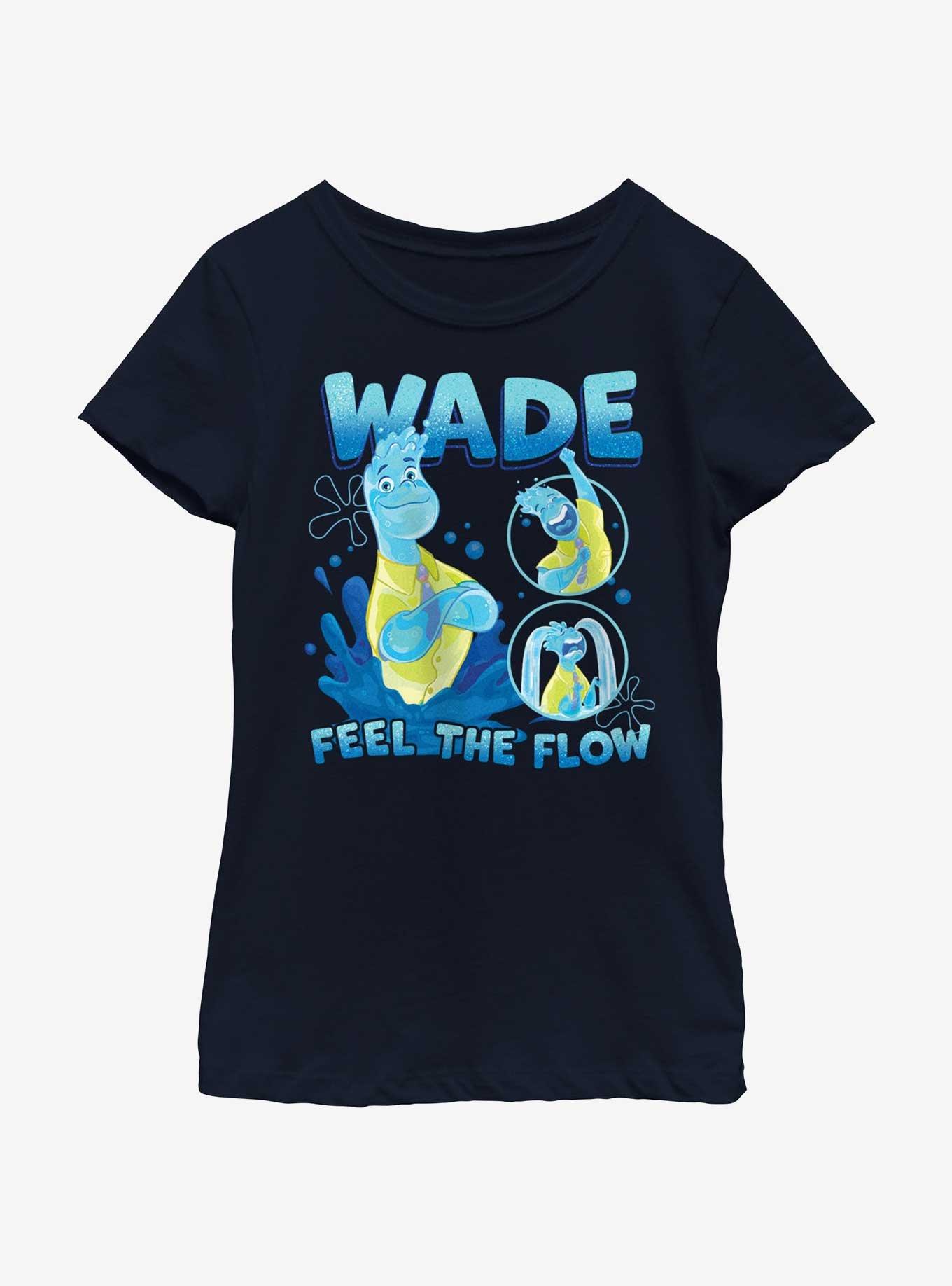 Disney Pixar Elemental Wade Multipose Youth Girls T-Shirt, NAVY, hi-res