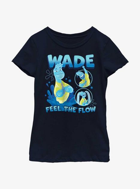 Disney Pixar Elemental Wade Multipose Youth Girls T-Shirt - BLUE | BoxLunch