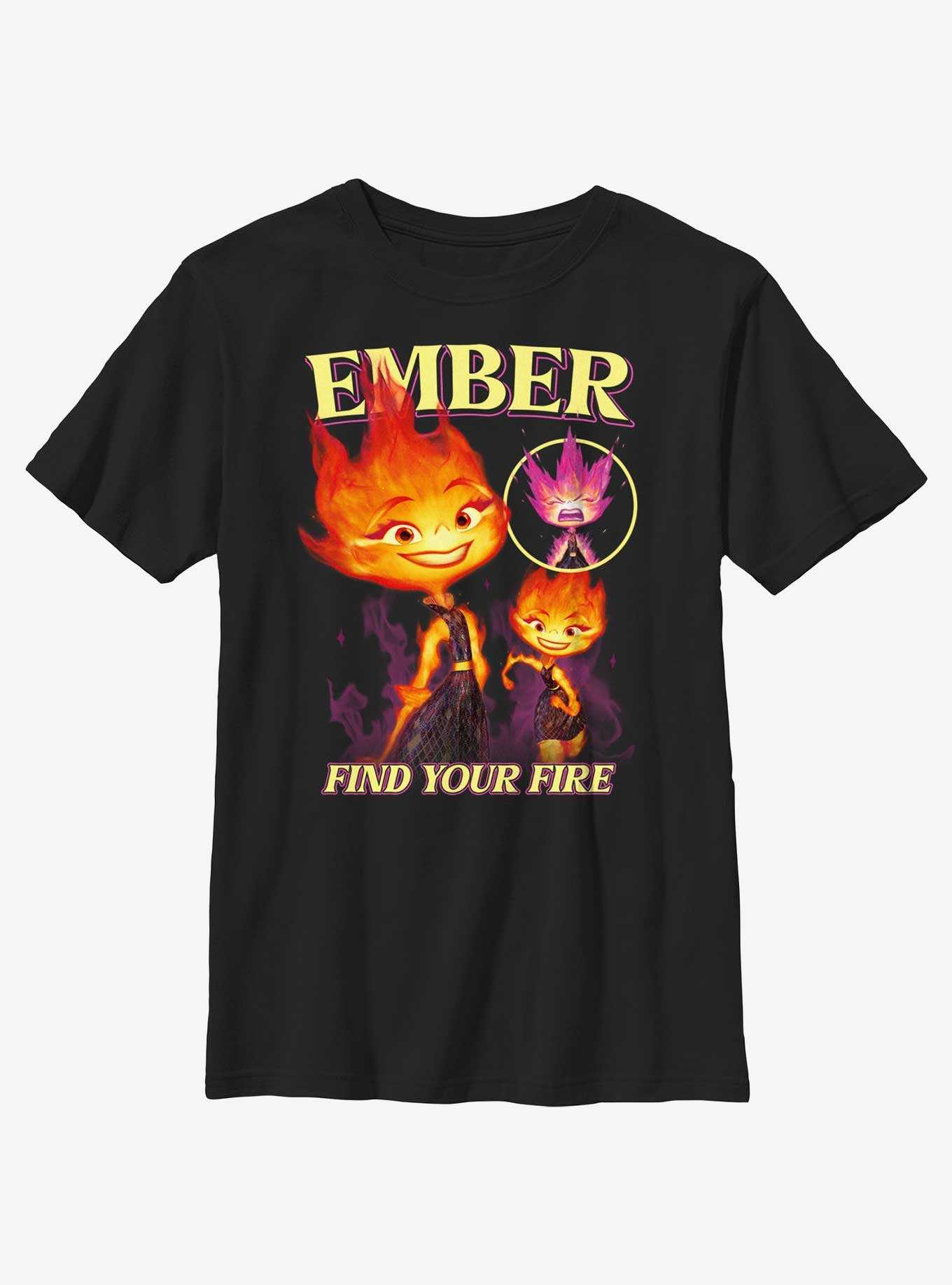 Disney Pixar Elemental Ember Multipose Hero Youth T-Shirt, , hi-res