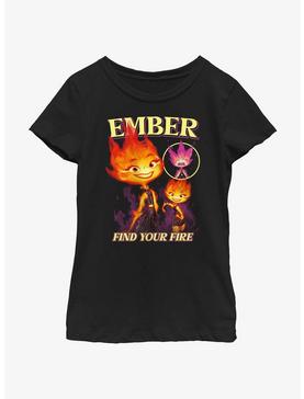 Disney Pixar Elemental Ember Multipose Hero Youth Girls T-Shirt, , hi-res