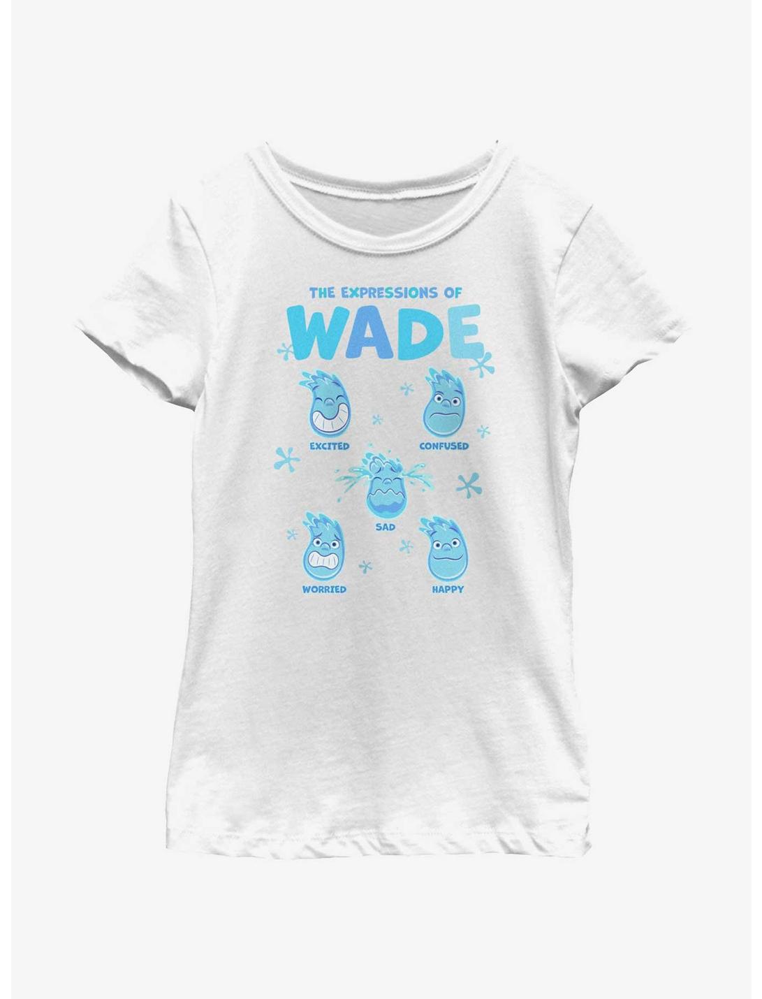 Disney Pixar Elemental Wade Expressions Youth Girls T-Shirt, WHITE, hi-res