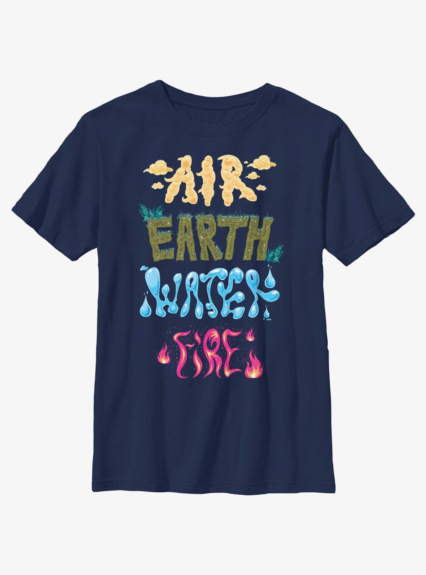 Disney Pixar Elemental Text Stack Youth T-Shirt, , hi-res