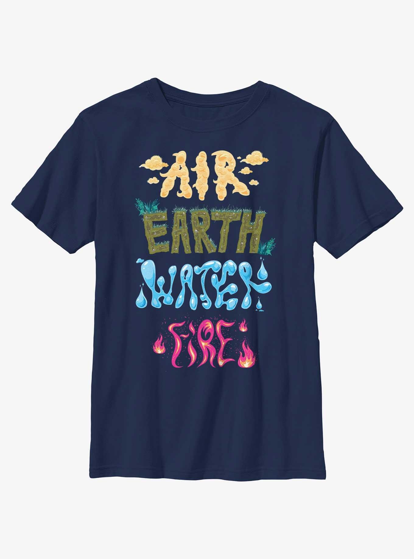 Disney Pixar Elemental Text Stack Youth T-Shirt, , hi-res