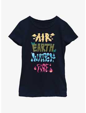 Disney Pixar Elemental Text Stack Youth Girls T-Shirt, , hi-res