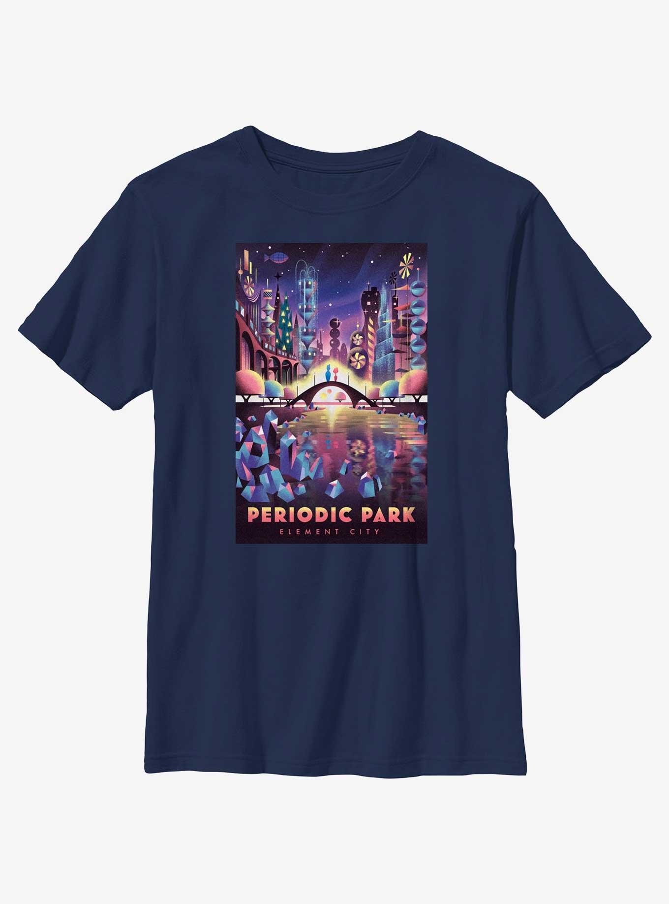 Disney Pixar Elemental Periodic Park Element City Youth T-Shirt, NAVY, hi-res