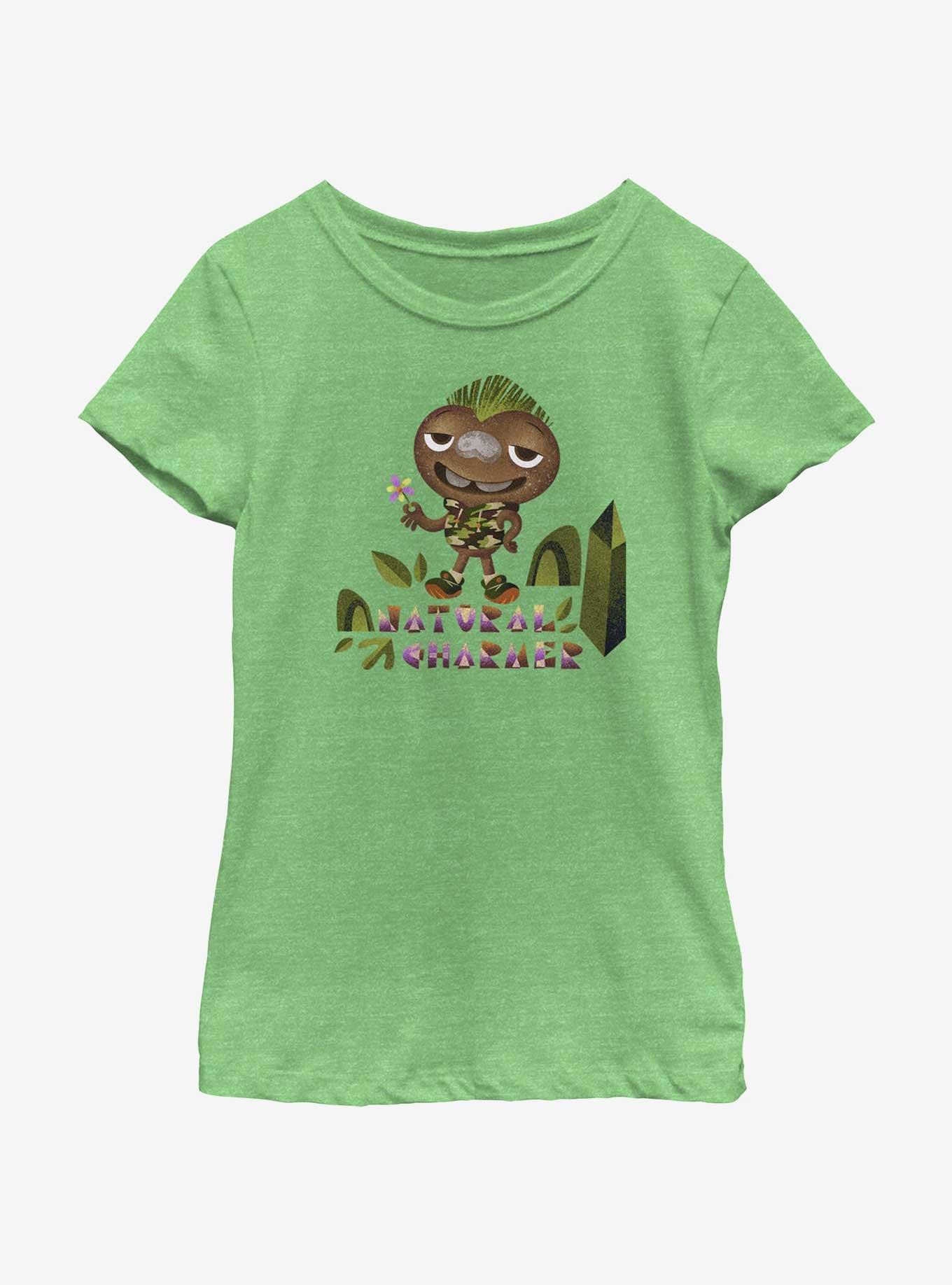 Disney Pixar Elemental Natural Charmer Youth Girls T-Shirt, GRN APPLE, hi-res