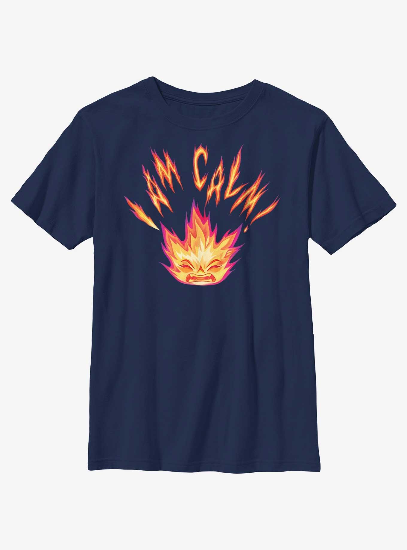 Disney Pixar Elemental I Am Calm Ember Youth T-Shirt, , hi-res