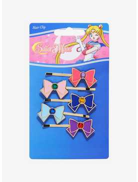 Sailor Moon Sailor Scout Ribbons Hair Clip Set, , hi-res