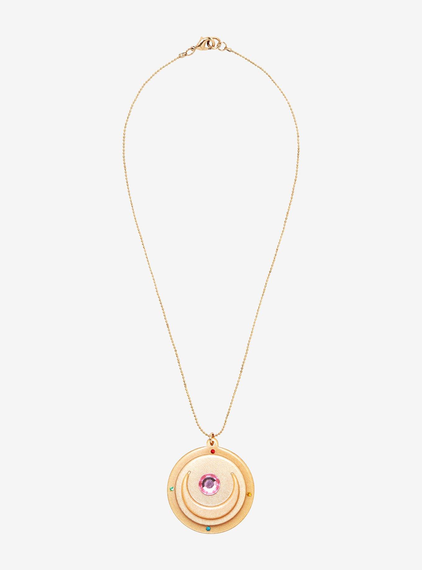 Sailor Moon Transformation Brooch Necklace, , hi-res