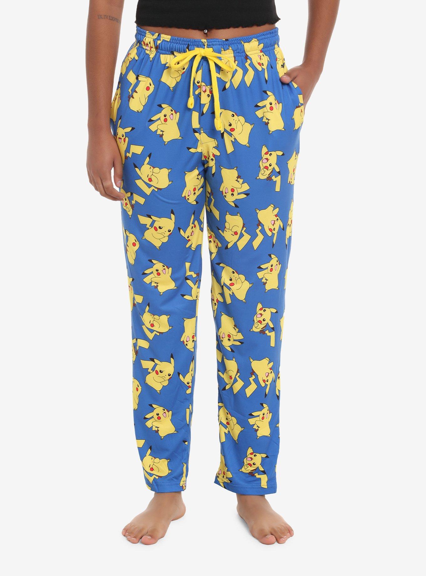 Pokemon Pikachu Expressions Pajama Pants, BLUE, hi-res