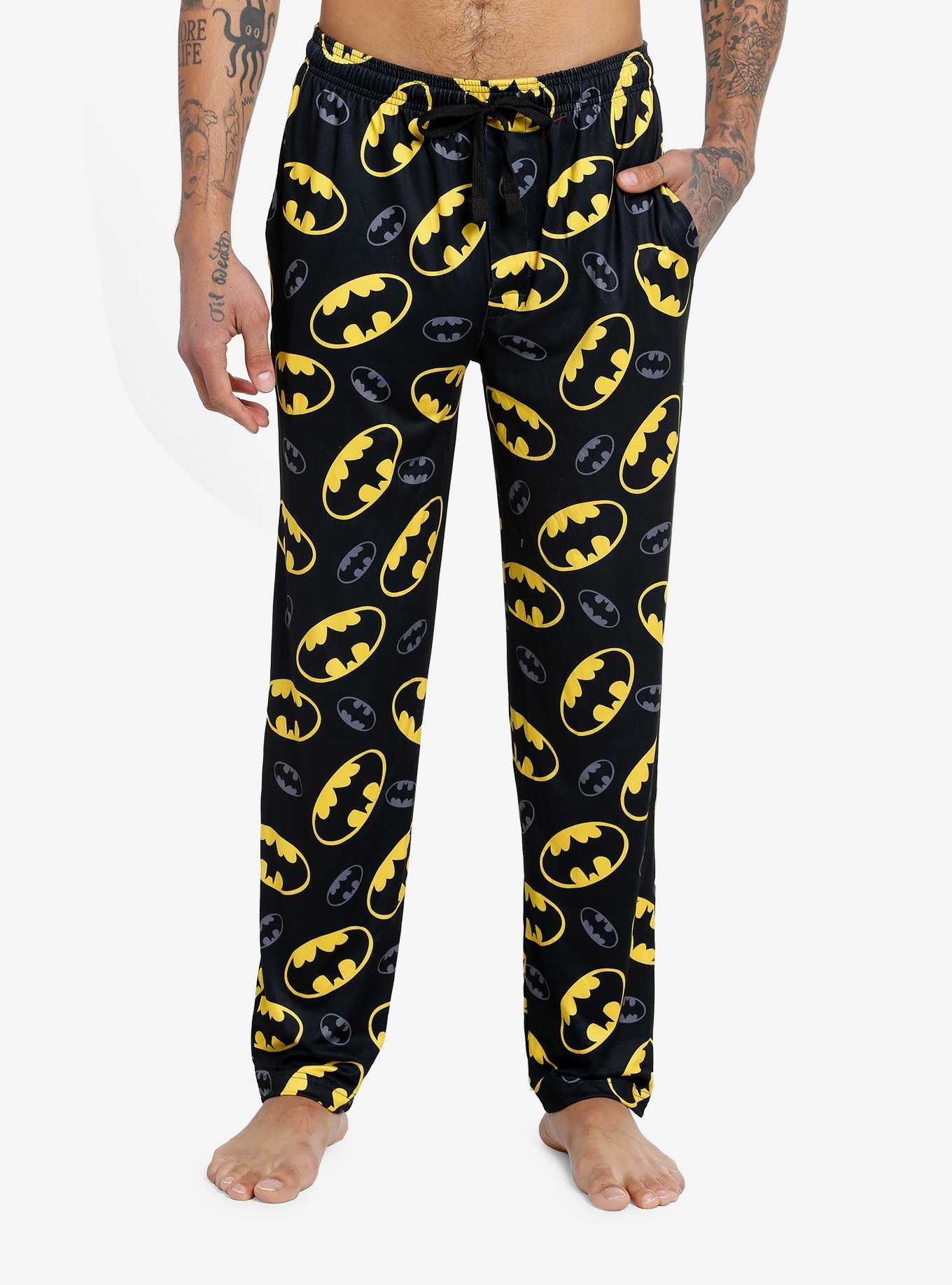 DC Comics Batman Logo Pajama Pants, , hi-res
