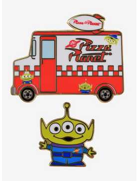Our Universe Disney Pixar Toy Story Pizza Planet Food Truck & Alien Enamel Pin Set - BoxLunch Exclusive, , hi-res