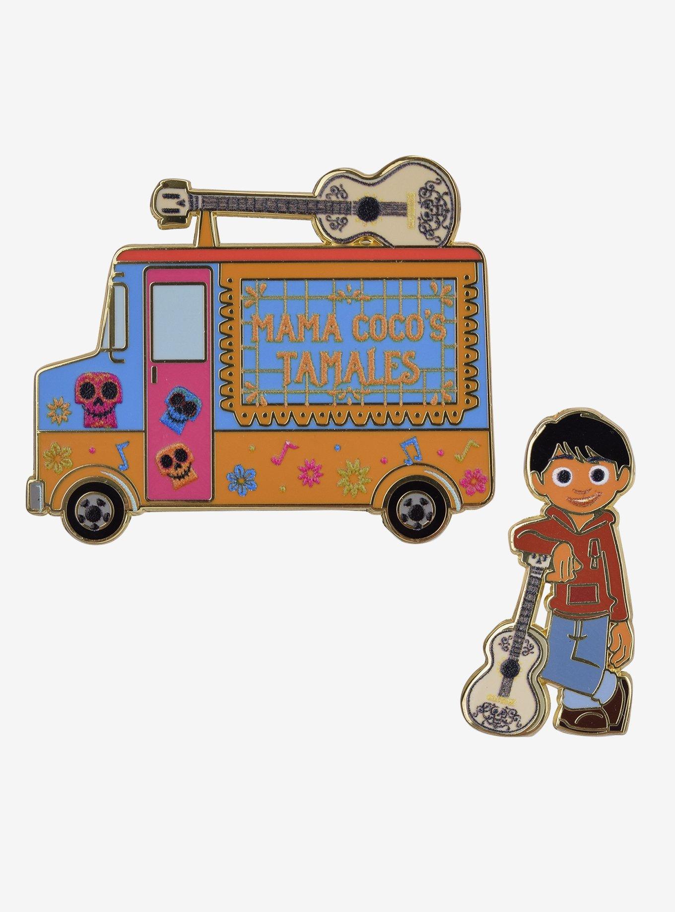 Our Universe Disney Pixar Coco Food Truck & Miguel Enamel Pin Set - BoxLunch Exclusive