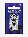 Wednesday Split Wednesday Addams Playing Card Enamel Pin - BoxLunch Exclusive, , hi-res