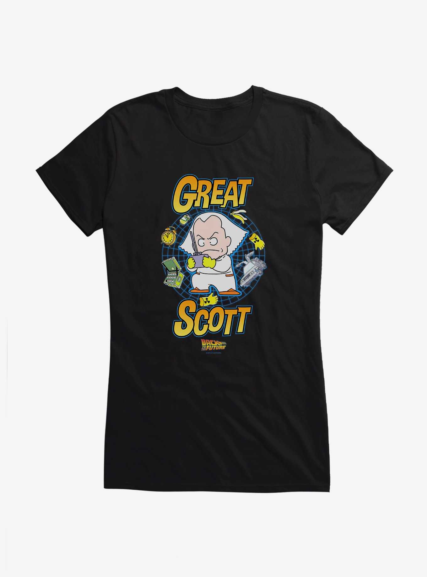 Back To The Future Anime Great Scott Girls T-Shirt, , hi-res