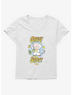 Back To The Future Anime Great Scott Girls T-Shirt Plus Size, , hi-res