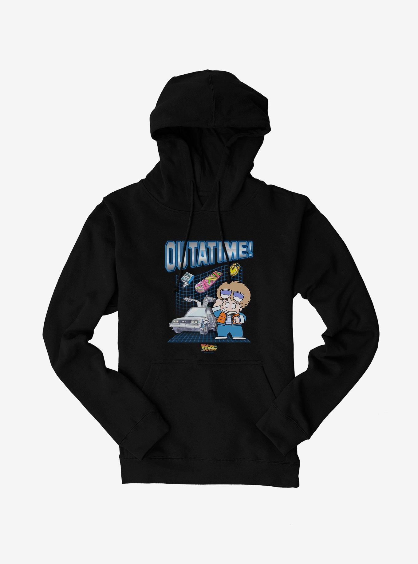 Hot Topic Back To The Future Anime Outatime! Hoodie | Pueblo Mall