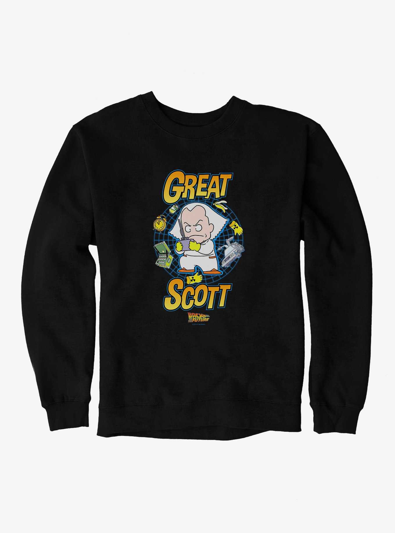Back To The Future Anime Great Scott Sweatshirt, , hi-res