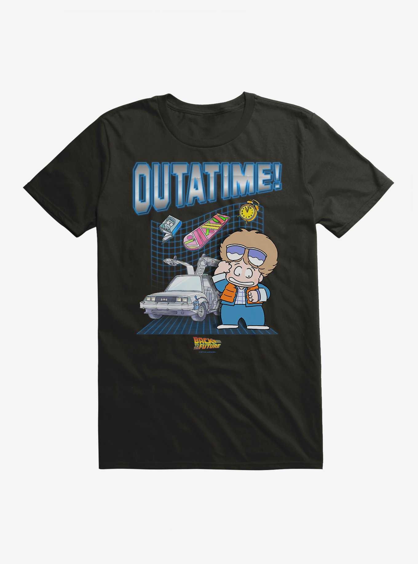 Back To The Future Anime Outatime! T-Shirt, , hi-res