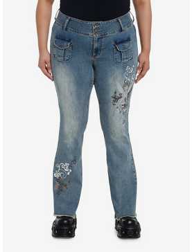 Disney Tinker Bell Girls Low-Rise Jeans Plus Size, , hi-res