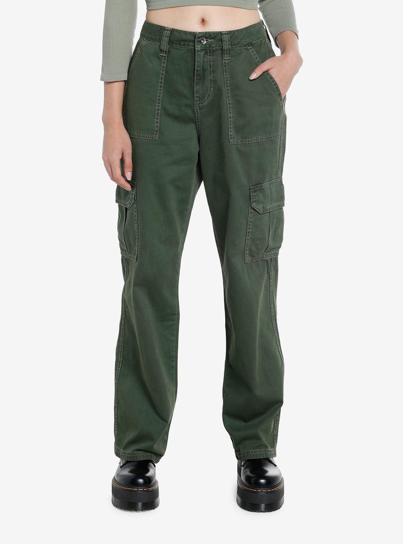 Olive Cargo Carpenter Pants, , hi-res