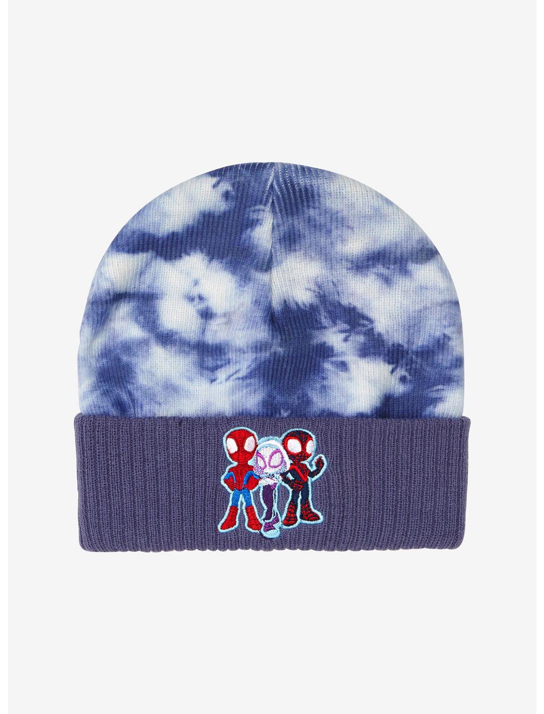 Marvel Spidey and His Amazing Friends Group Portrait Tie-Dye Youth Beanie - BoxLunch Exclusive, , hi-res