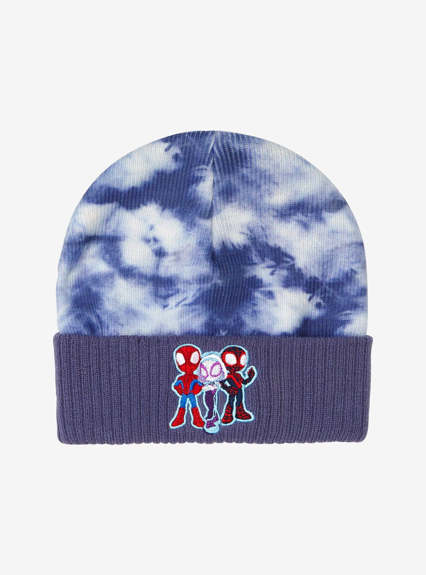 Marvel Spidey and His Amazing Friends Group Portrait Tie-Dye Youth Beanie - BoxLunch Exclusive, , hi-res