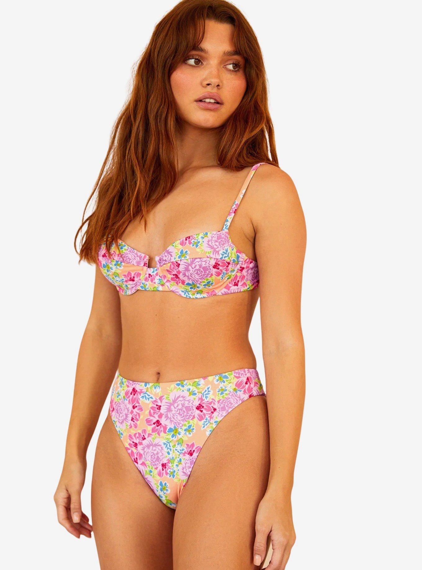 Dippin' Daisy's Seashore Swim Bottom Garden Gables Floral, FLORAL - PINK, hi-res