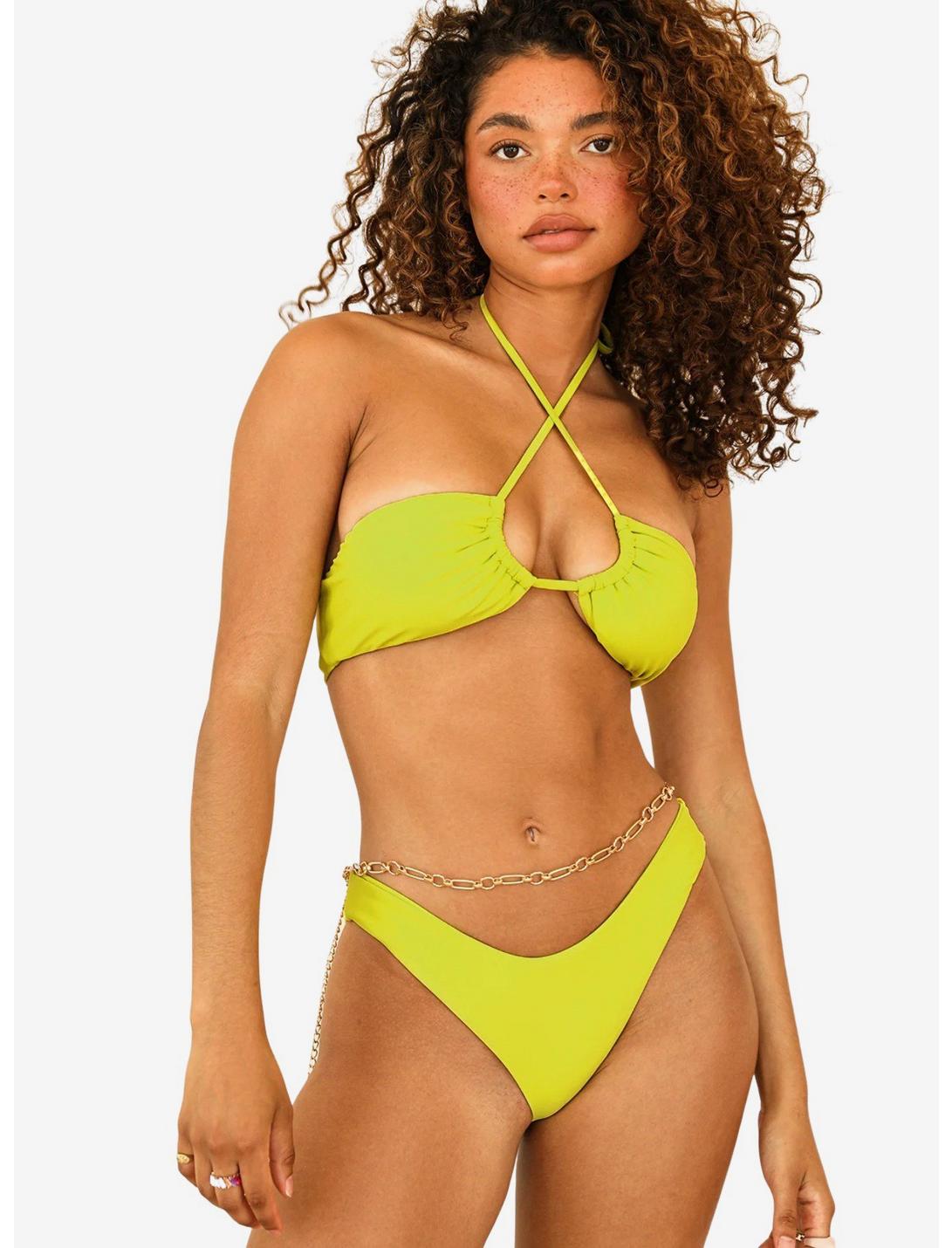 Dippin' Daisy's Nocturnal Swim Bottom Lime Sorbet Green, LIME, hi-res