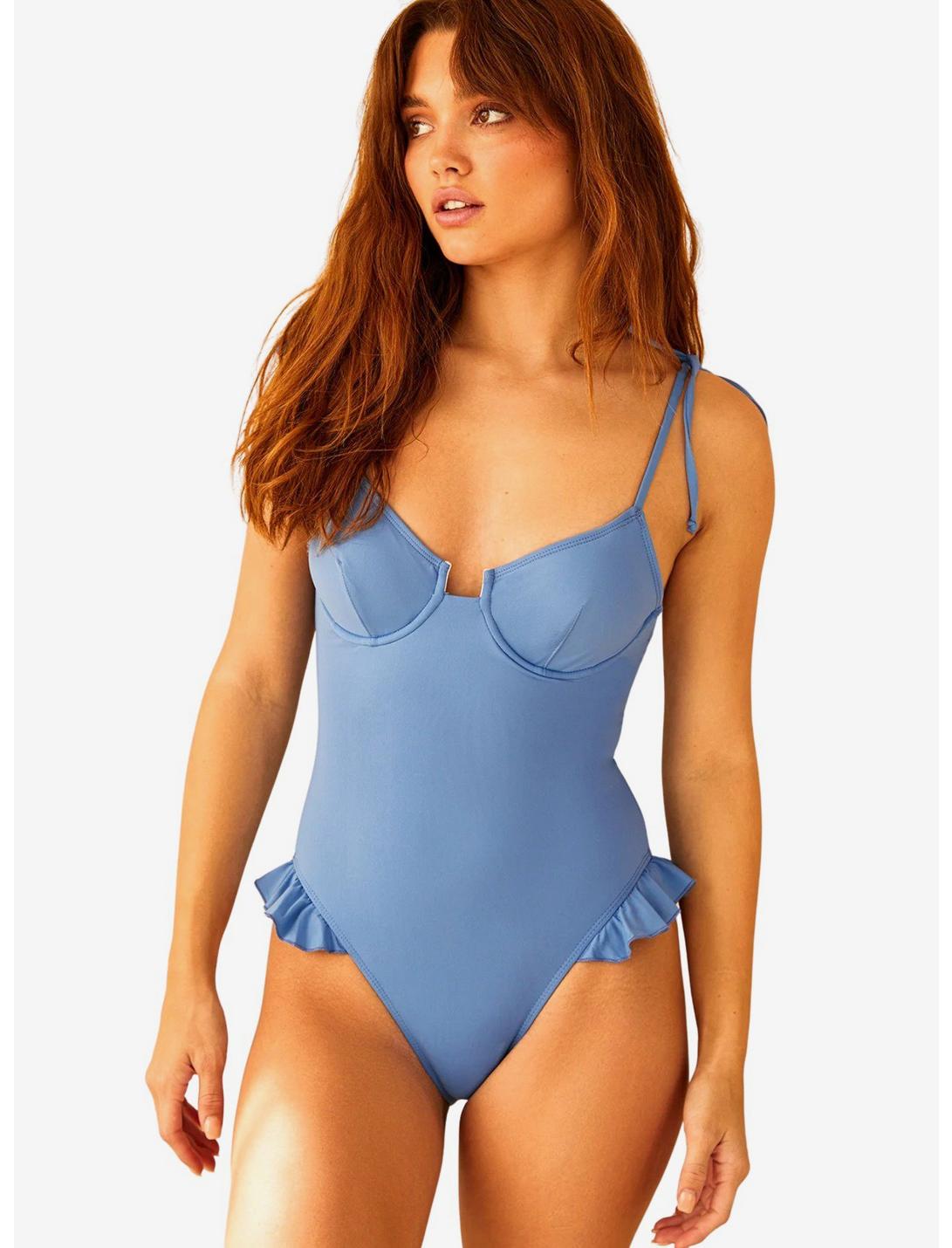 Dippin' Daisy's Angelic Swim One Piece South Pacific Blue, POWDER BLUE, hi-res