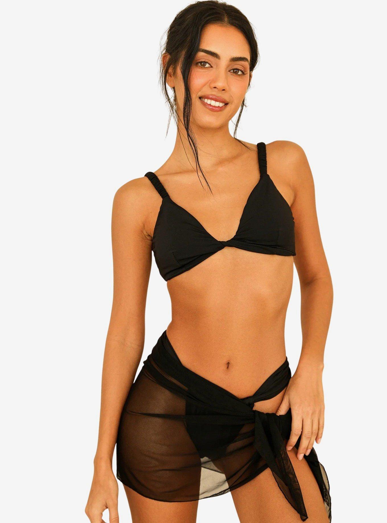 Dippin' Daisy's Hidden Oasis Sarong Black, , hi-res