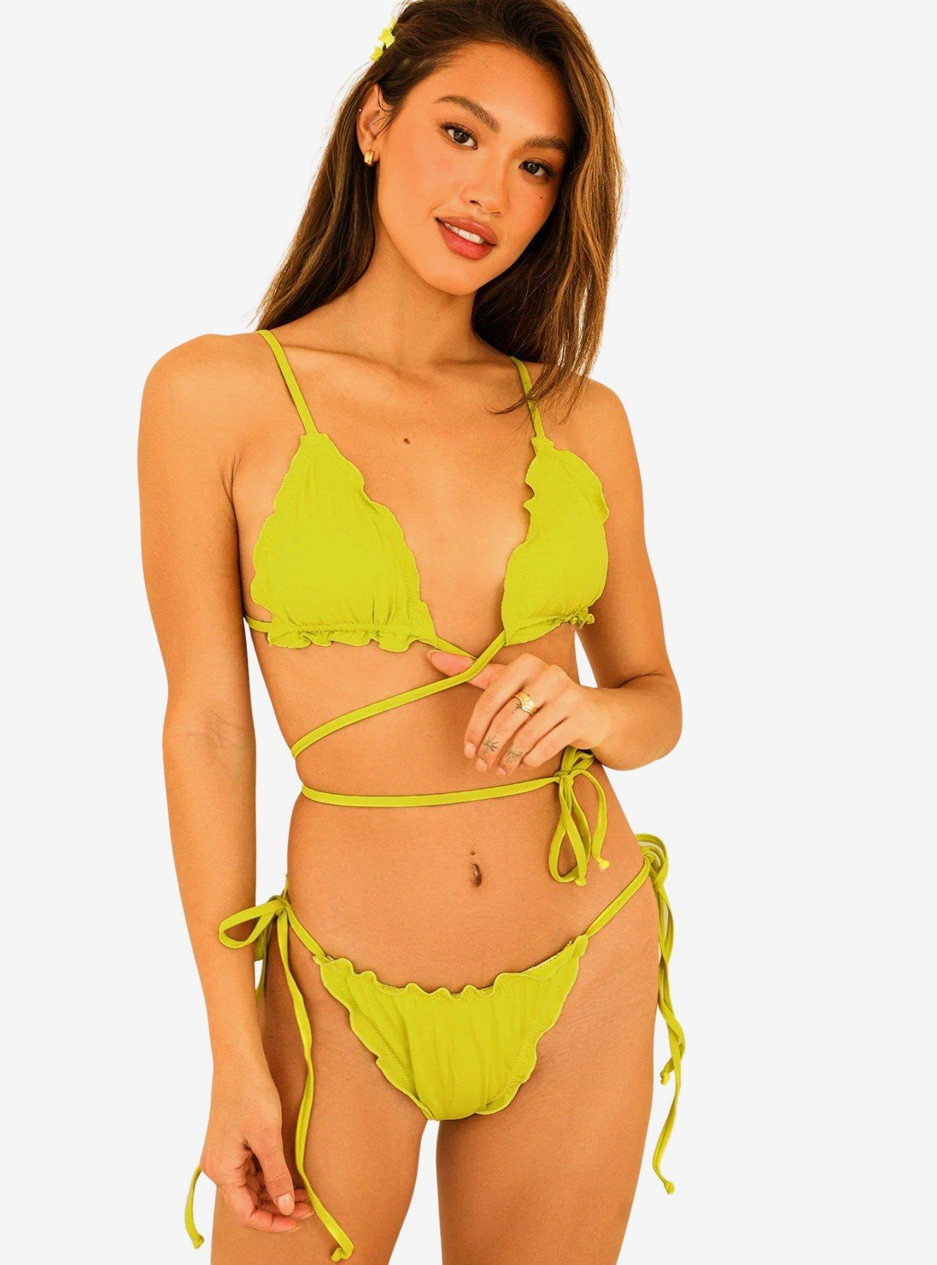 Dippin' Daisy's Sage Swim Top Lime Sorbet Green, , hi-res