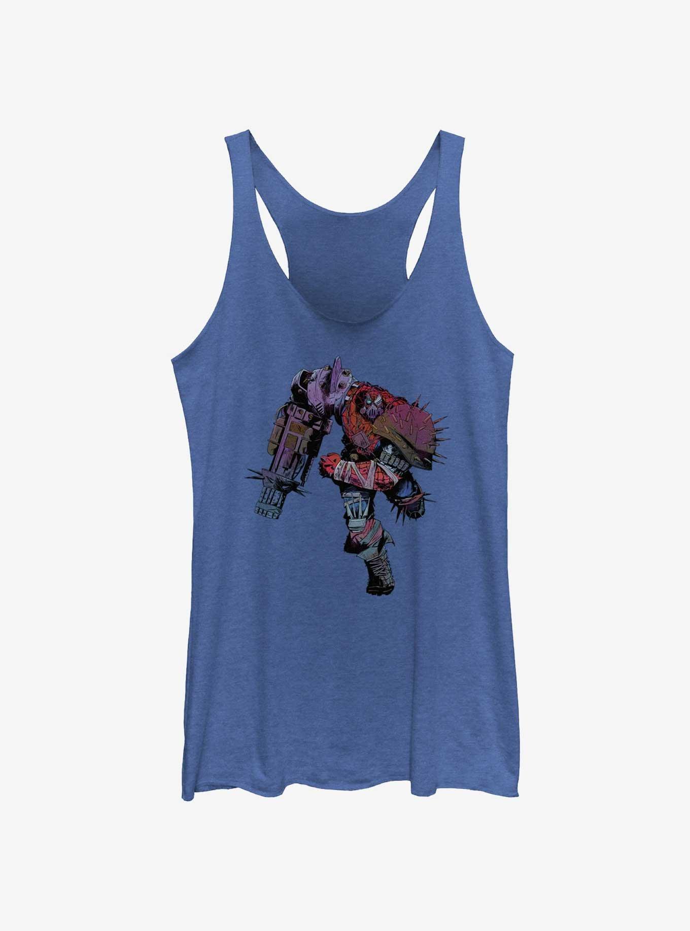 Marvel Spider-Man: Across The Spiderverse Cyborg Spider-Woman Pose Womens Tank Top, ROY HTR, hi-res