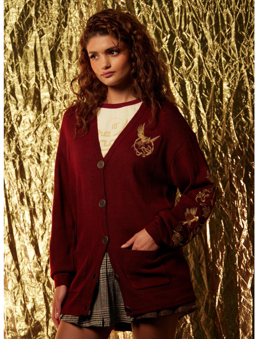 The Hunger Games: The Ballad Of Songbirds & Snakes Girls Embroidered Cardigan, GOLD, hi-res