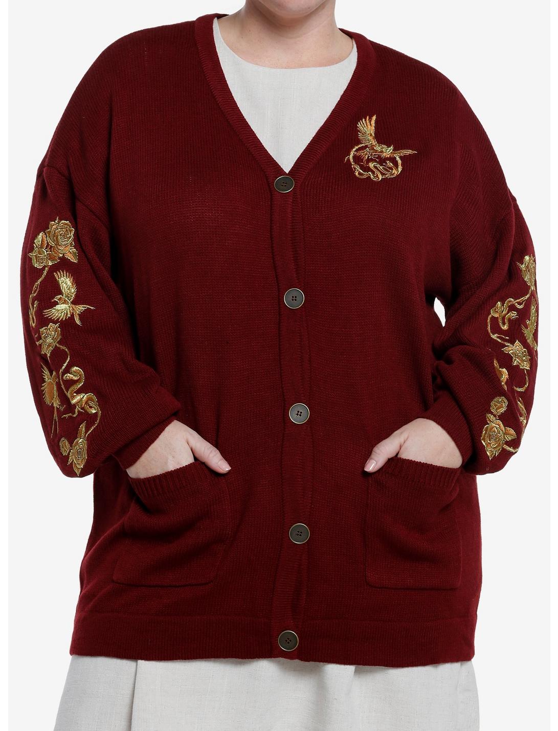 The Hunger Games: The Ballad Of Songbirds & Snakes Girls Embroidered Cardigan Plus Size, GOLD, hi-res