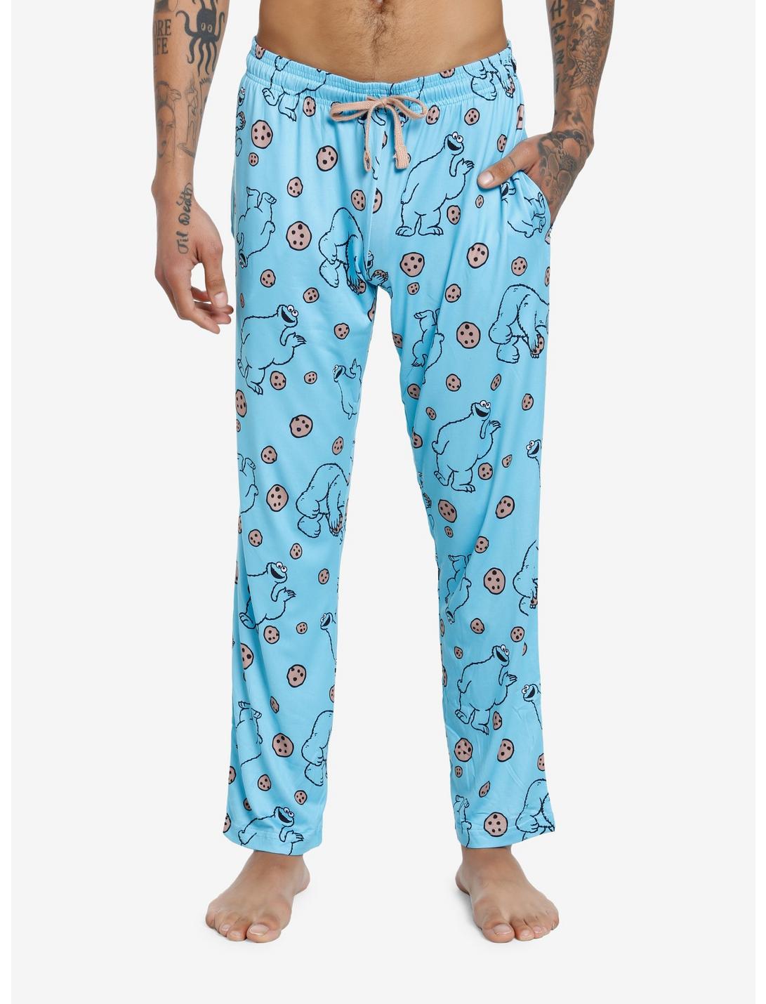 Sesame Street Cookie Monster Pajama Pants, BLUE, hi-res