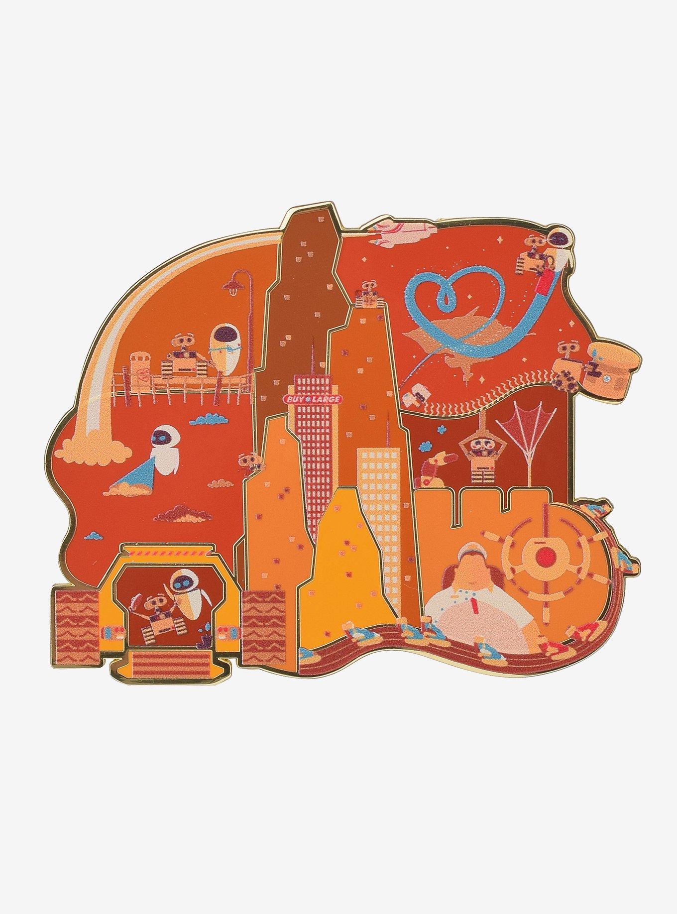 Disney Pixar WALL-E Scenic Collage Enamel Pin - BoxLunch Exclusive, , hi-res