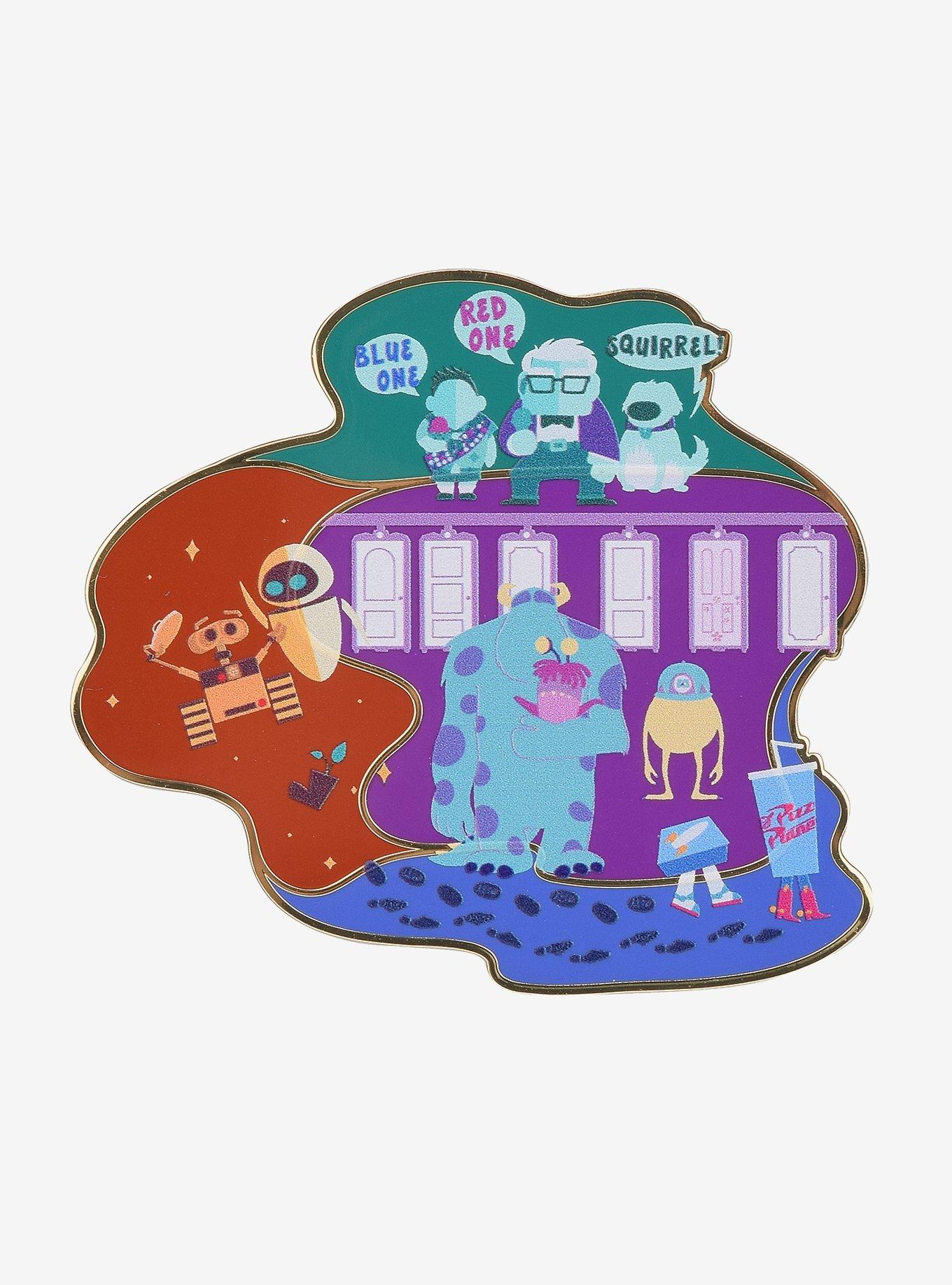 Disney Pixar Movies Collage Enamel Pin - BoxLunch Exclusive, , hi-res
