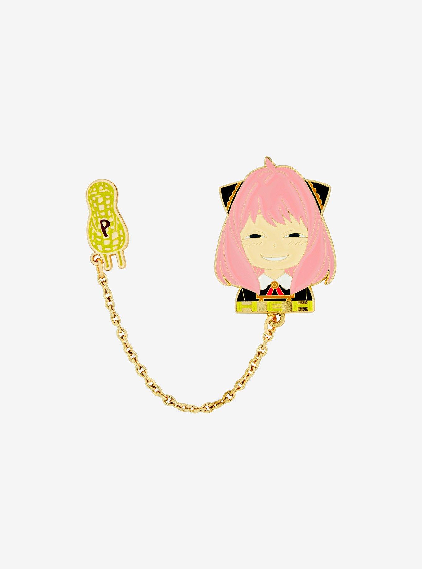 Spy x Family Anya Forger & Peanut Chain Enamel Pin - BoxLunch Exclusive, , hi-res