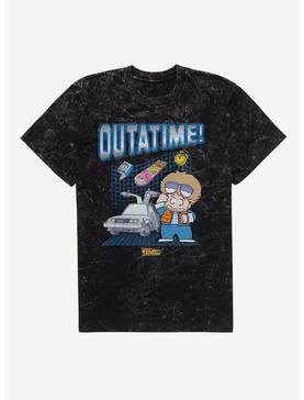 Back To The Future Anime Outatime! Mineral Wash T-Shirt, , hi-res