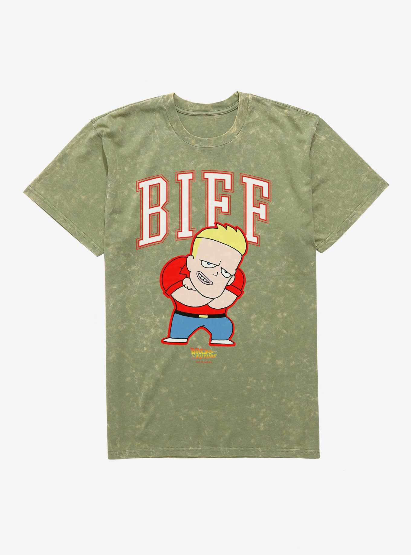 Back To The Future Anime Biff Mineral Wash T-Shirt, , hi-res