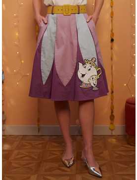 Her Universe Beauty And The Beast Mrs. Potts & Chip Retro Skirt Her Universe Exclusive, , hi-res
