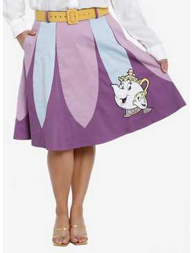 Her Universe Beauty And The Beast Mrs. Potts & Chip Retro Skirt Plus Size Her Universe Exclusive, , hi-res