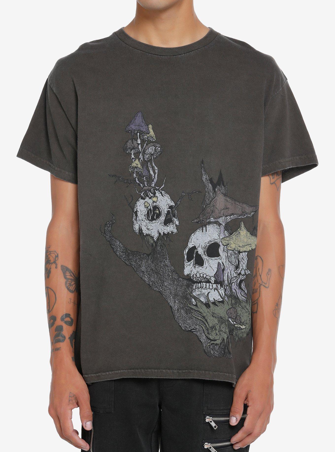 Mushroom Skull Double-Sided T-Shirt, MULTI, hi-res