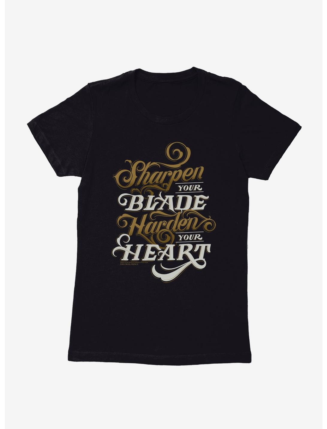 The Cruel Prince Sinister Enchantment Collection: Sharpen Your Blade Womens T-Shirt , BLACK, hi-res