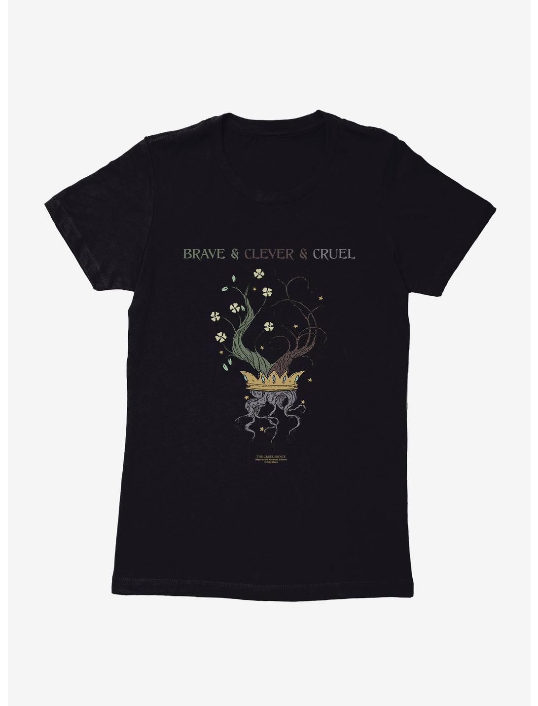 The Cruel Prince Sinister Enchantment Collection: Brave Clever Cruel Womens T-Shirt , BLACK, hi-res