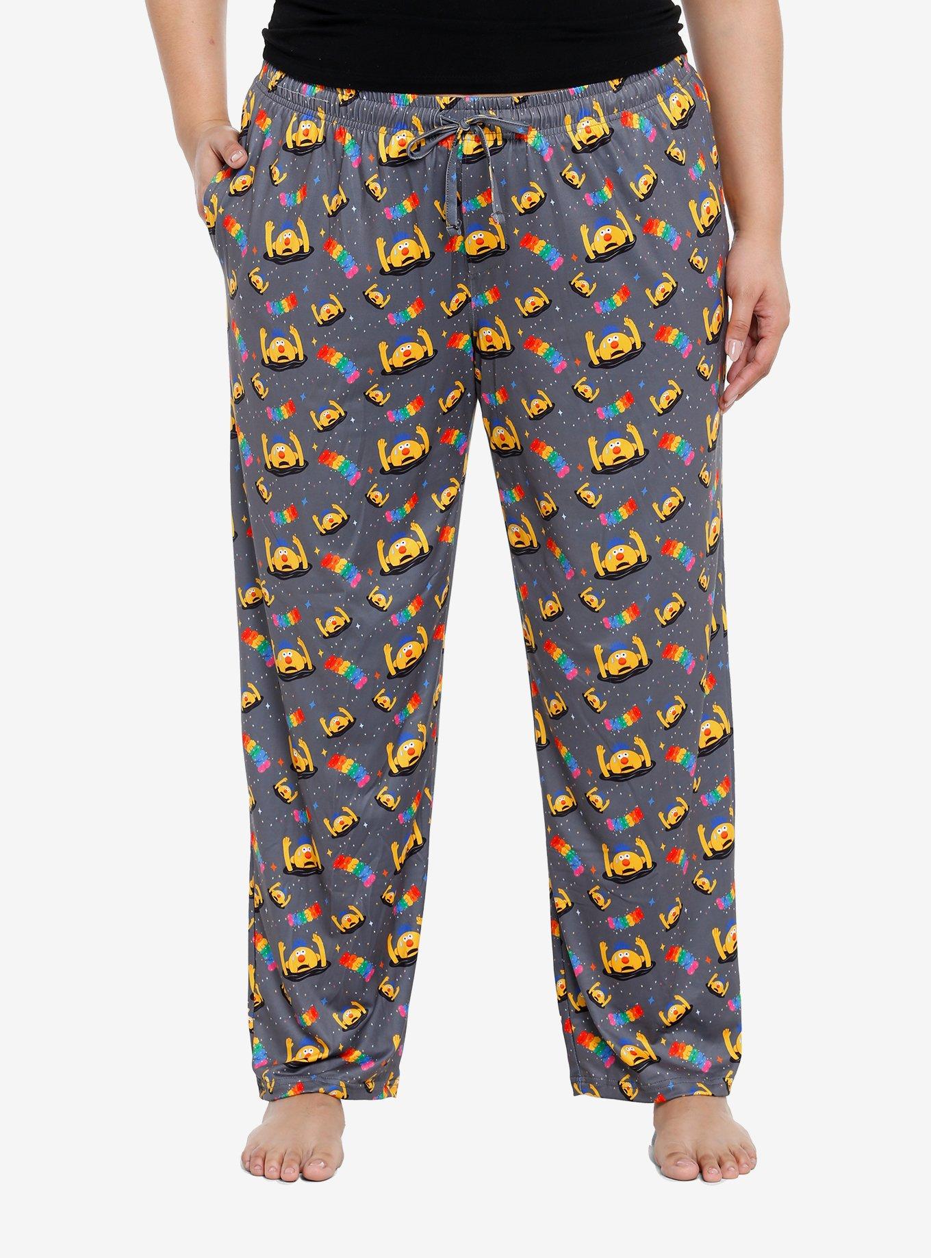 Don't Hug Me I'm Scared Yellow Guy Girls Pajama Pants Plus Size, MULTI, hi-res