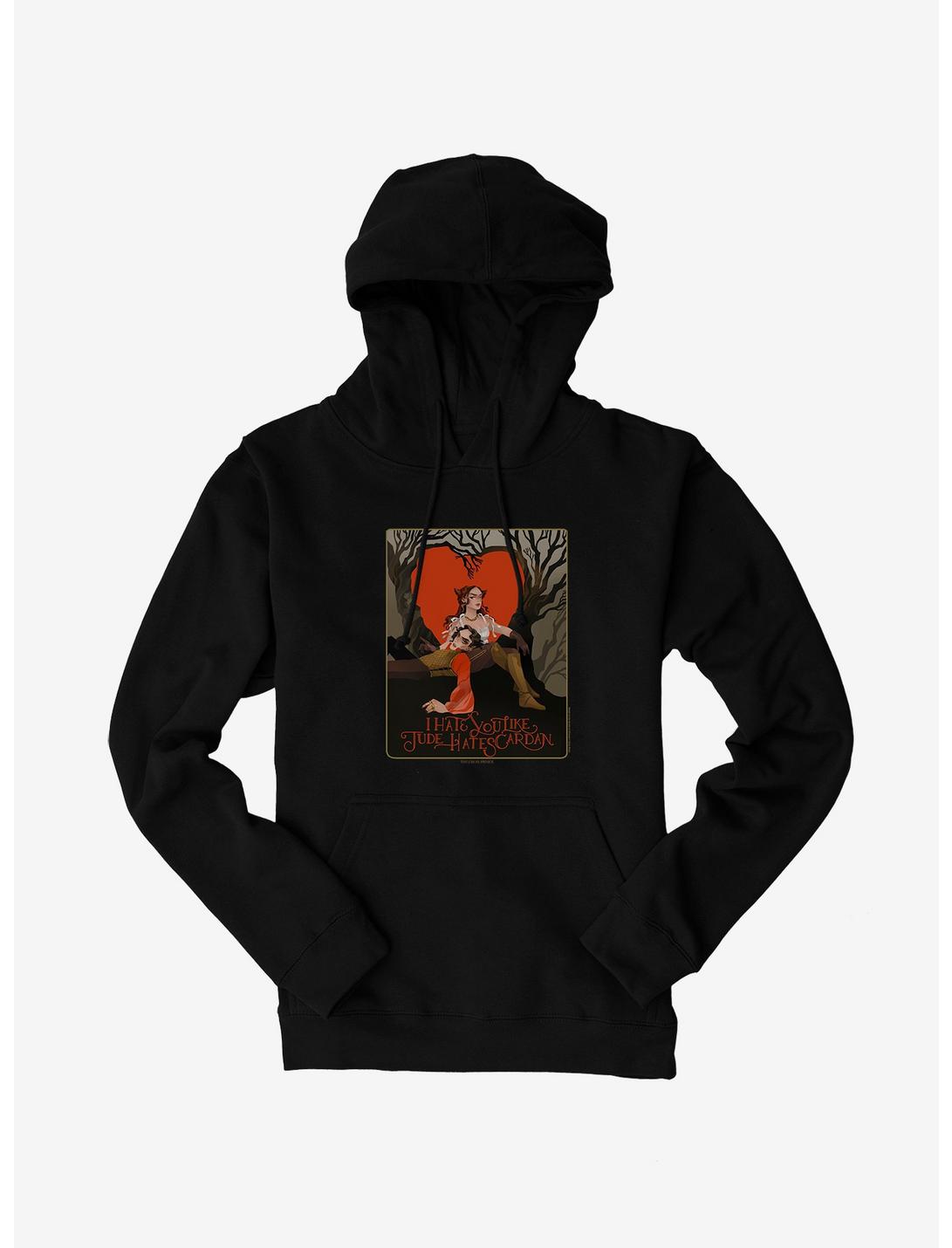 The Cruel Prince Sinister Enchantment Collection: Jude Hates Cardan Hoodie , BLACK, hi-res