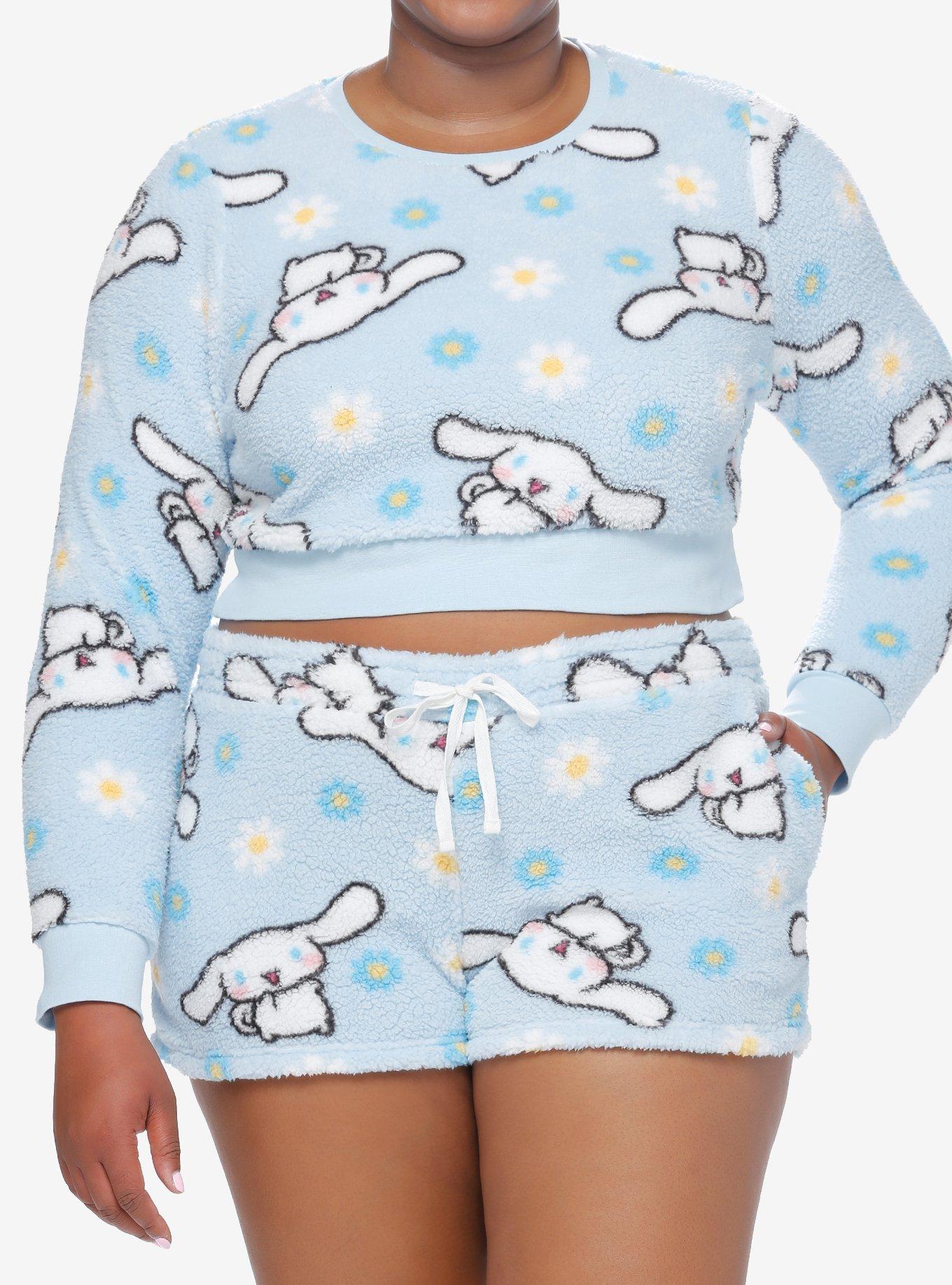 Cinnamoroll Flowers Girls Fuzzy Lounge Set, , hi-res